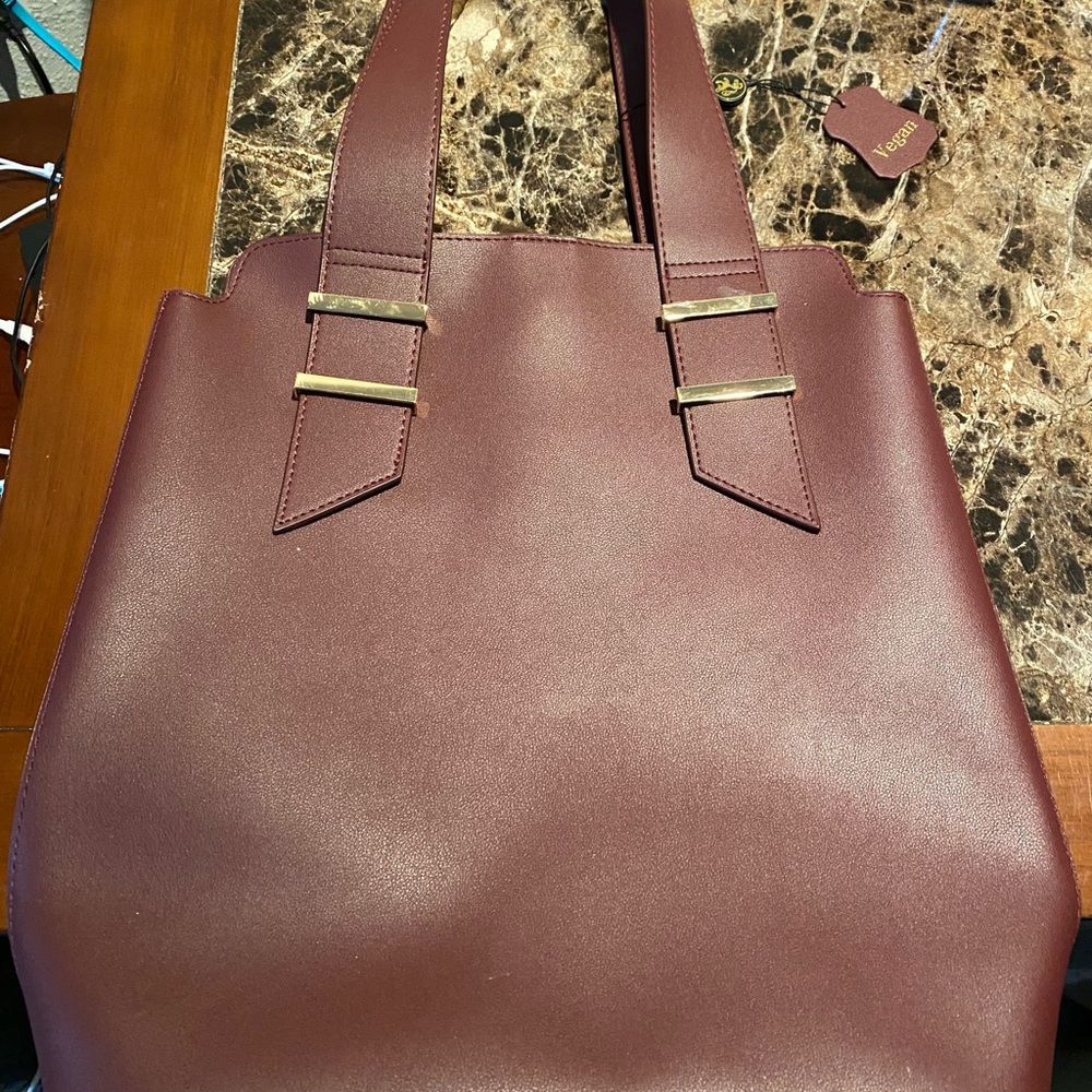 Lionel bags Brielle tote wine color